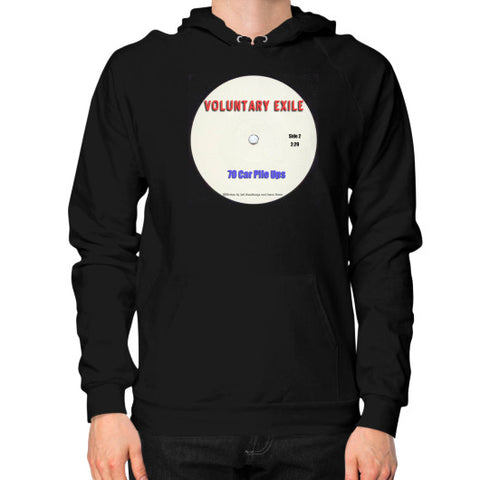 Hoodie (on man) Black - Voluntary Exile