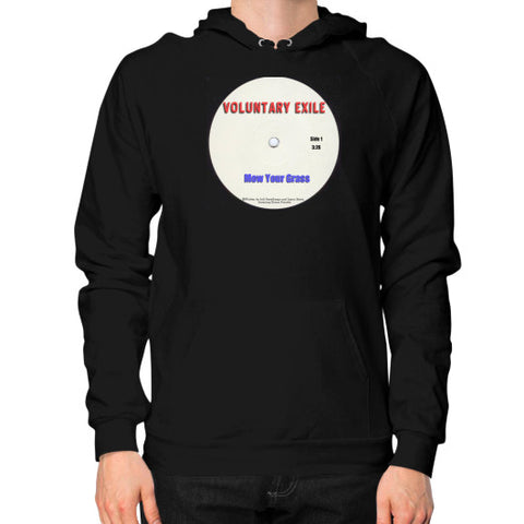 Hoodie (on man) Black - Voluntary Exile