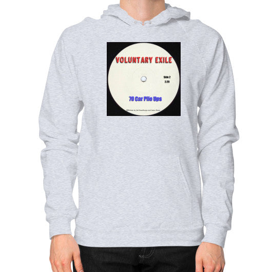 Hoodie (on man) Heather grey - Voluntary Exile