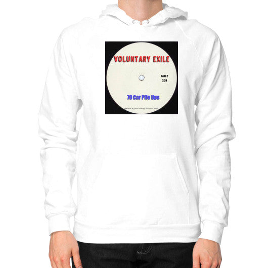 Hoodie (on man) White - Voluntary Exile