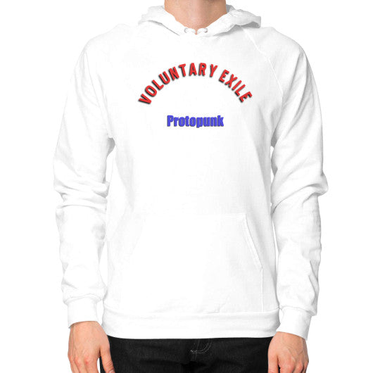 Hoodie (on man) White - Voluntary Exile