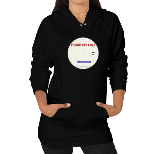 Hoodie (on woman) Black - Voluntary Exile