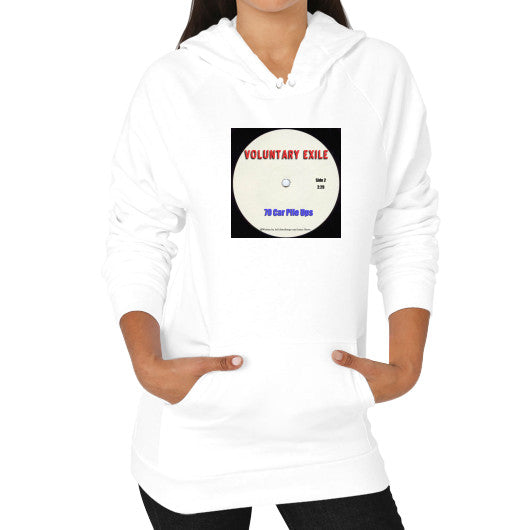 Hoodie (on woman) White - Voluntary Exile