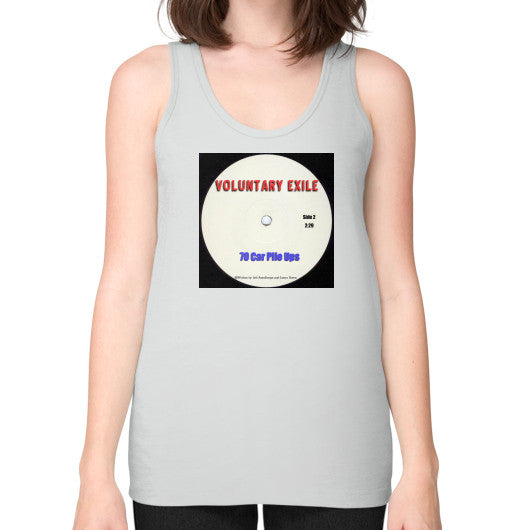 Unisex Fine Jersey Tank (on woman) Silver - Voluntary Exile