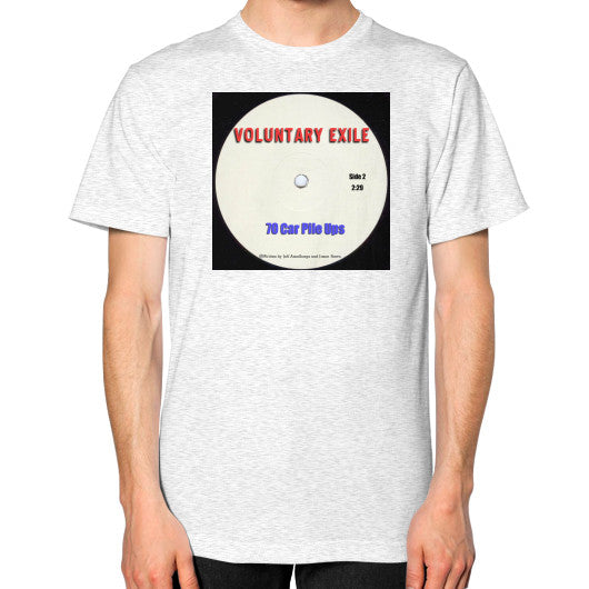 Unisex T-Shirt (on man) Ash grey - Voluntary Exile