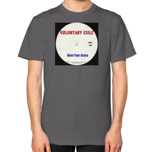 Unisex T-Shirt (on man) Asphalt - Voluntary Exile