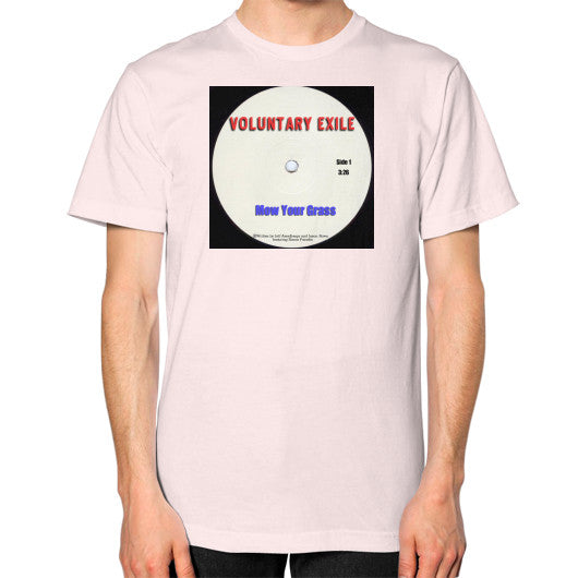 Unisex T-Shirt (on man) Light pink - Voluntary Exile