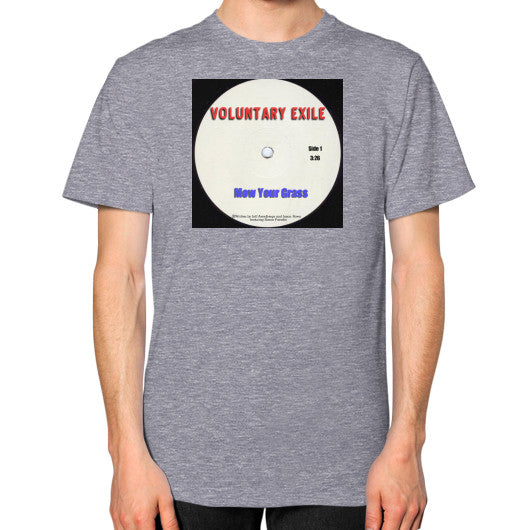 Unisex T-Shirt (on man) Tri-Blend Grey - Voluntary Exile