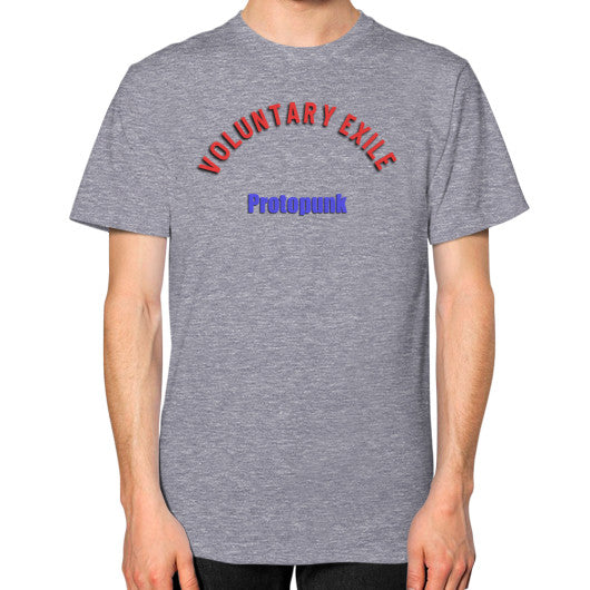 Unisex T-Shirt (on man) Tri-Blend Grey - Voluntary Exile