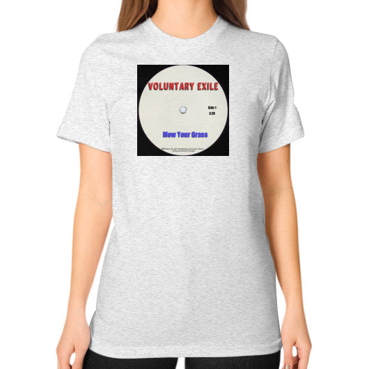 Unisex T-Shirt (on woman) Ash grey - Voluntary Exile