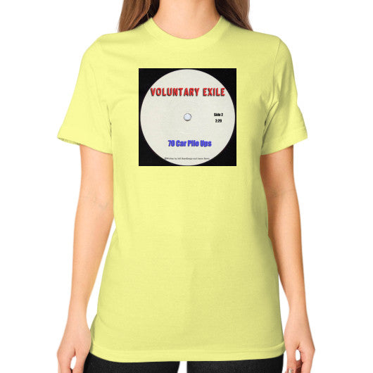 Unisex T-Shirt (on woman) Lemon - Voluntary Exile