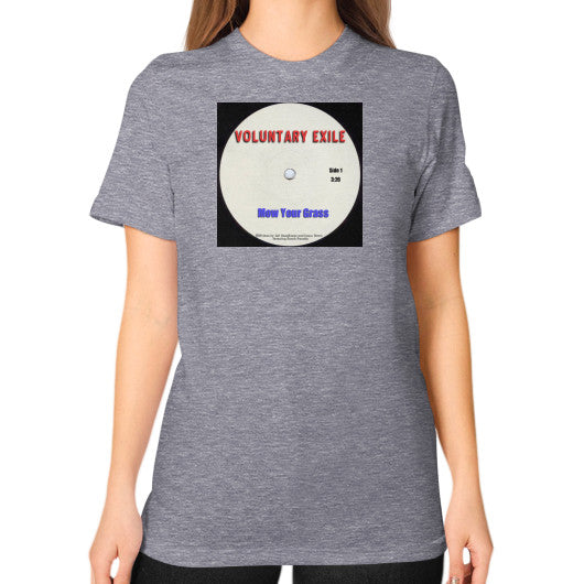 Unisex T-Shirt (on woman) Tri-Blend Grey - Voluntary Exile