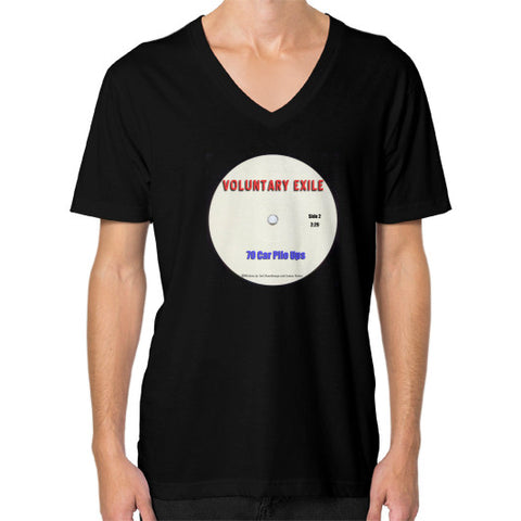 V-Neck (on man) Black - Voluntary Exile