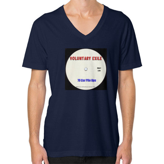 V-Neck (on man) Navy - Voluntary Exile