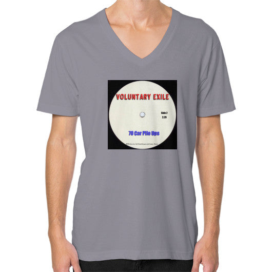 V-Neck (on man) Slate - Voluntary Exile