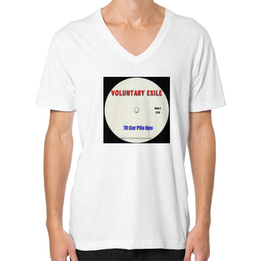 V-Neck (on man) White - Voluntary Exile