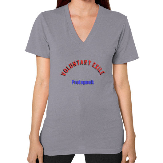 V-Neck (on woman) Slate - Voluntary Exile