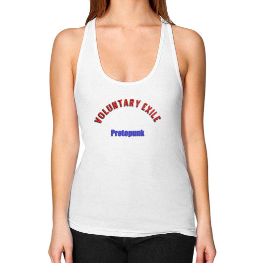 Women's Racerback Tank White - Voluntary Exile