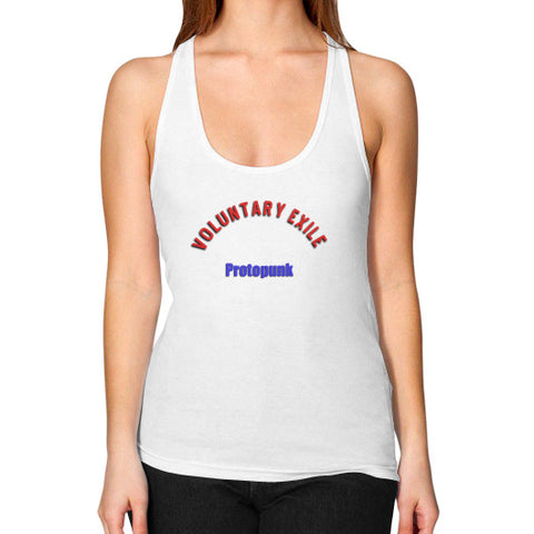 Women's Racerback Tank White - Voluntary Exile