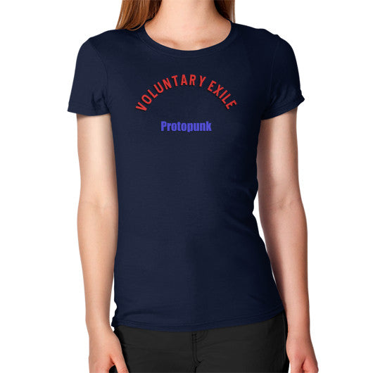 Women's T-Shirt Navy - Voluntary Exile