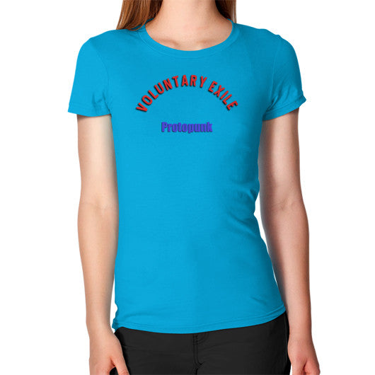 Women's T-Shirt Teal - Voluntary Exile