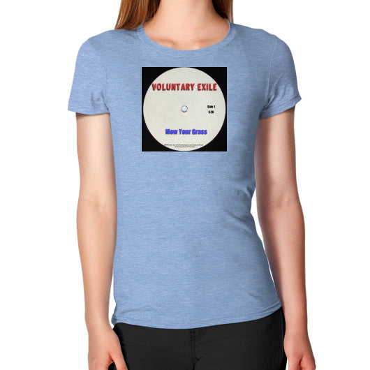 Women's T-Shirt Tri-Blend Blue - Voluntary Exile