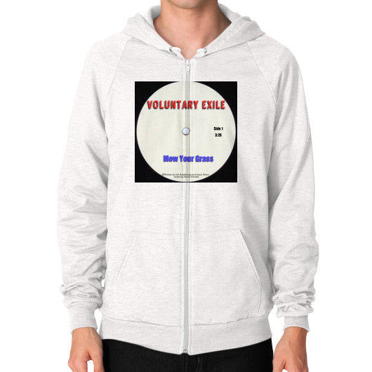 Zip Hoodie (on man) Tri-Blend Oatmeal - Voluntary Exile